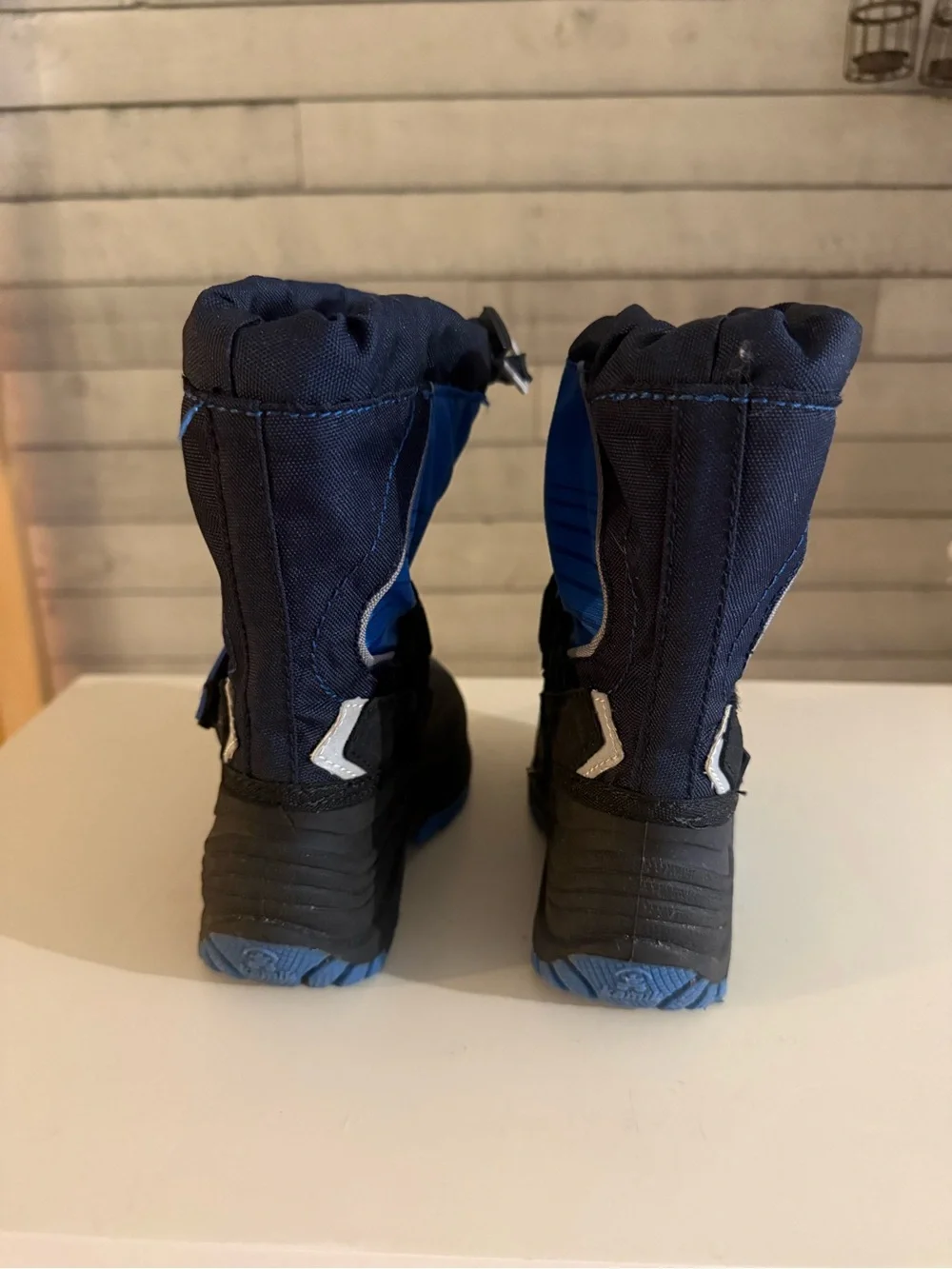 Kamik Kids Blue and Black Waterproof Snow Boots